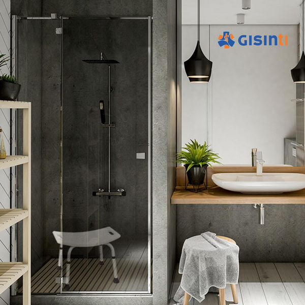 Sgabello Doccia Regolabile, Sedia da Bagno Antiscivolo per Anziani e Disabili, Altezza Adattabile, Supporto Sicuro, Modello Comfort, Bianco