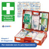 Cassetta Pronto Soccorso All.1 per Aziende con 3 o più Lavoratori Gruppo A e B Contenuto Maggiorato + Cartello PVC 30×20 Cassetta Colore Arancio