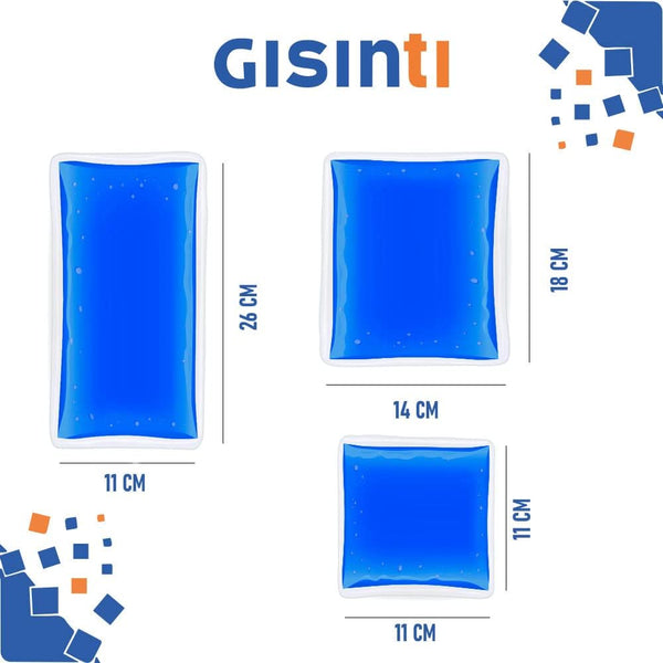 Kit Ghiaccio gel riutilizzabile, Caldo Freddo Made in Italy Busta freezer e Microonde + Sacca in Tessuto (3 Pezzi Vari)