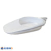 Padella Letto per Disabili Padella sanitaria Da Letto Padelle per Igiene Allettati Anziani Urinatore Donna in Polipropilene ATOSSICO Made in Italy 1 pezzo colore Bianco