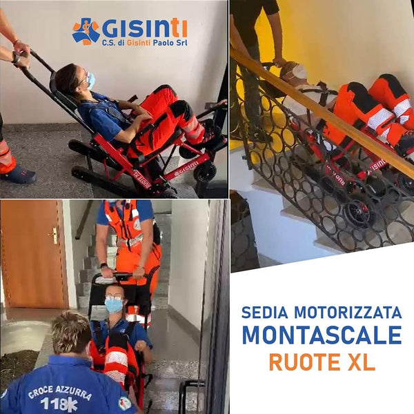 Sedia Motorizzata Montascale, Montascale per disabili Elettrico, Sali Scendi scale Sedia a Rotelle per Scale Batteria Lunga Durata