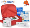 Kit Primo Soccorso Casa Pronto soccorso da Viaggio Viaggio, Trekking Auto Completo di Termometro Ghiaccio caldo Freddo First Aid Made in Italy Borsetta Pronto Soccorso