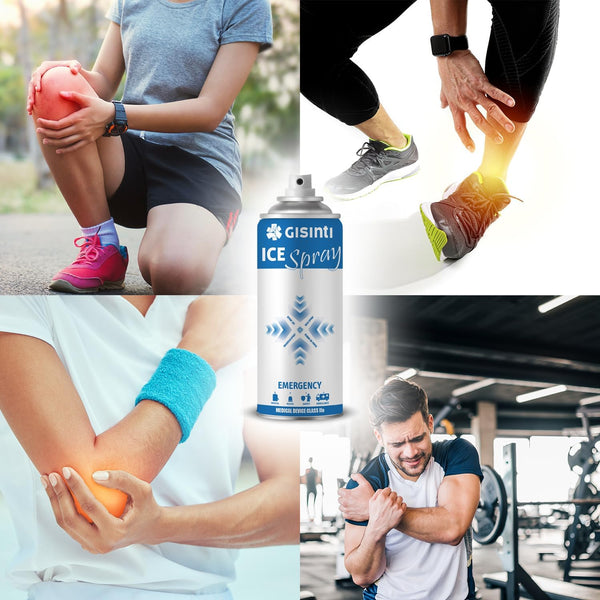 Kit Sport: Ghiaccio Istantaneo + Ghiaccio Spray Ideale per Borse Mediche Sportive Calcio Basket Tennis Futsal Conf. 8 Ghiacci Istantanei + 2 Ghiacci Spray
