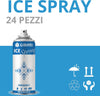 Bomboletta ghiaccio spray istantaneo Sport, Ideale per Sportivi, Calcio Basket Futsal Volley, 400 ml Confezione 24 Pezzi
