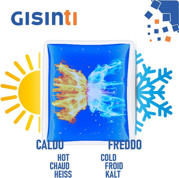 Ghiaccio Gel Riutilizzabile Caldo Freddo – Made in Italy, Busta Freezer e Microonde, 1 Pezzo, Dimensioni 11×26 cm