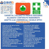 Cassetta Kit Pronto Soccorso All.1 per Aziende con 3 o più Lavoratori Gruppo A e B Contenuto Maggiorato + Cartello PVC 30×20 cm | Cassetta: Colore Arancio