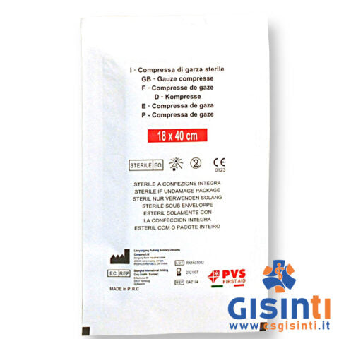 Buste garza compressa sterile 18×40 cm