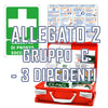Cassetta Pronto Soccorso All.2 per Aziende Sotto 3 Lavoratori Gruppo C + Cartello PVC 30×20 Cassetta Colore Arancio