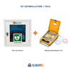 Kit defibrillatore Mindray BeneHeart C1A con teca da interno