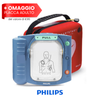 Philips Defibrillatore SemiAutomatico HS1 per adulti + Batteria + elettrodi adulto + Valigetta + OMAGGIO n.1 Placca Adulto (del valore di €95)